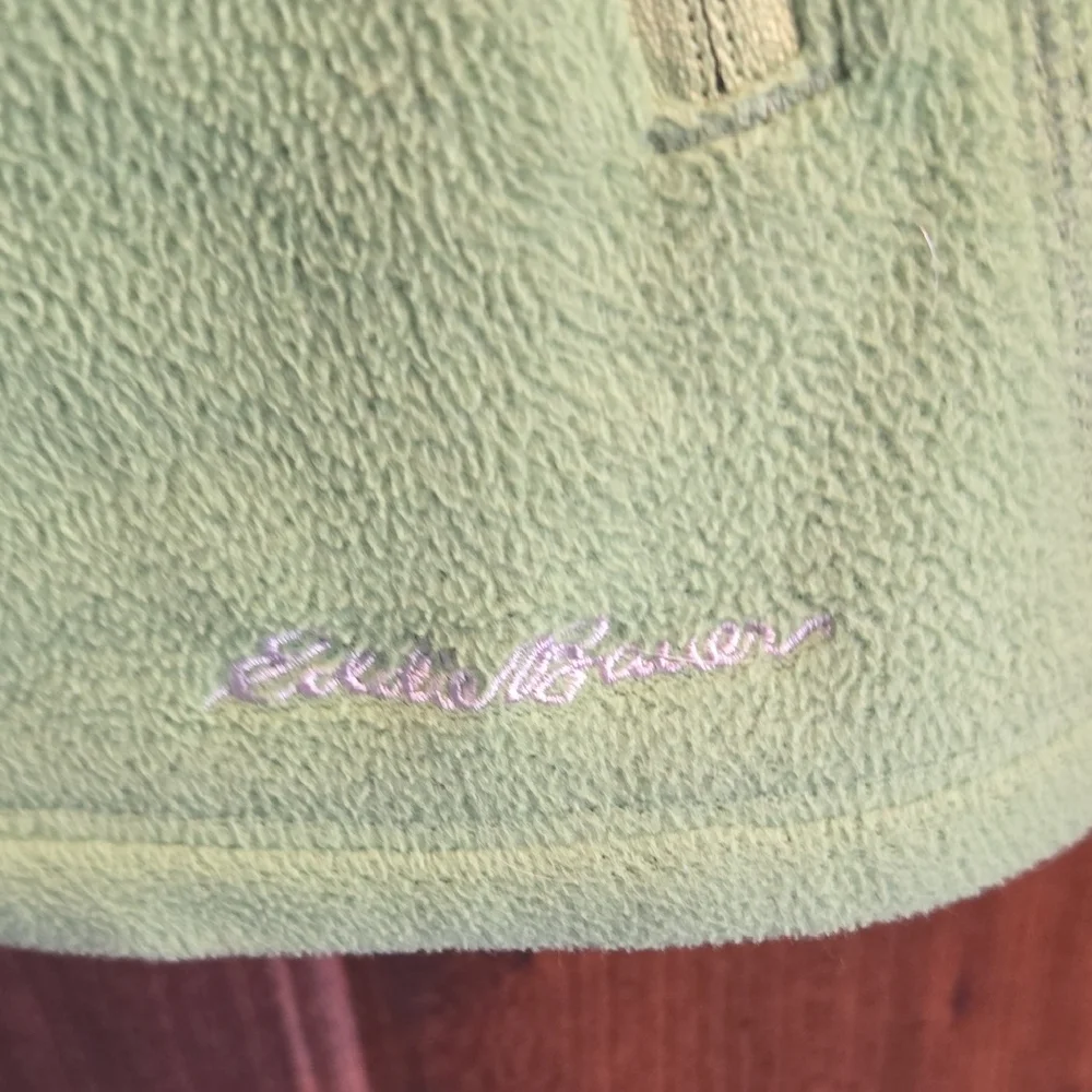Eddie Bauer Bright Green Fleece Jacket - Picture 4 of 10